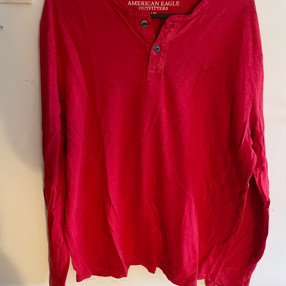 American Eagle Outfitters Red Men's Shirt